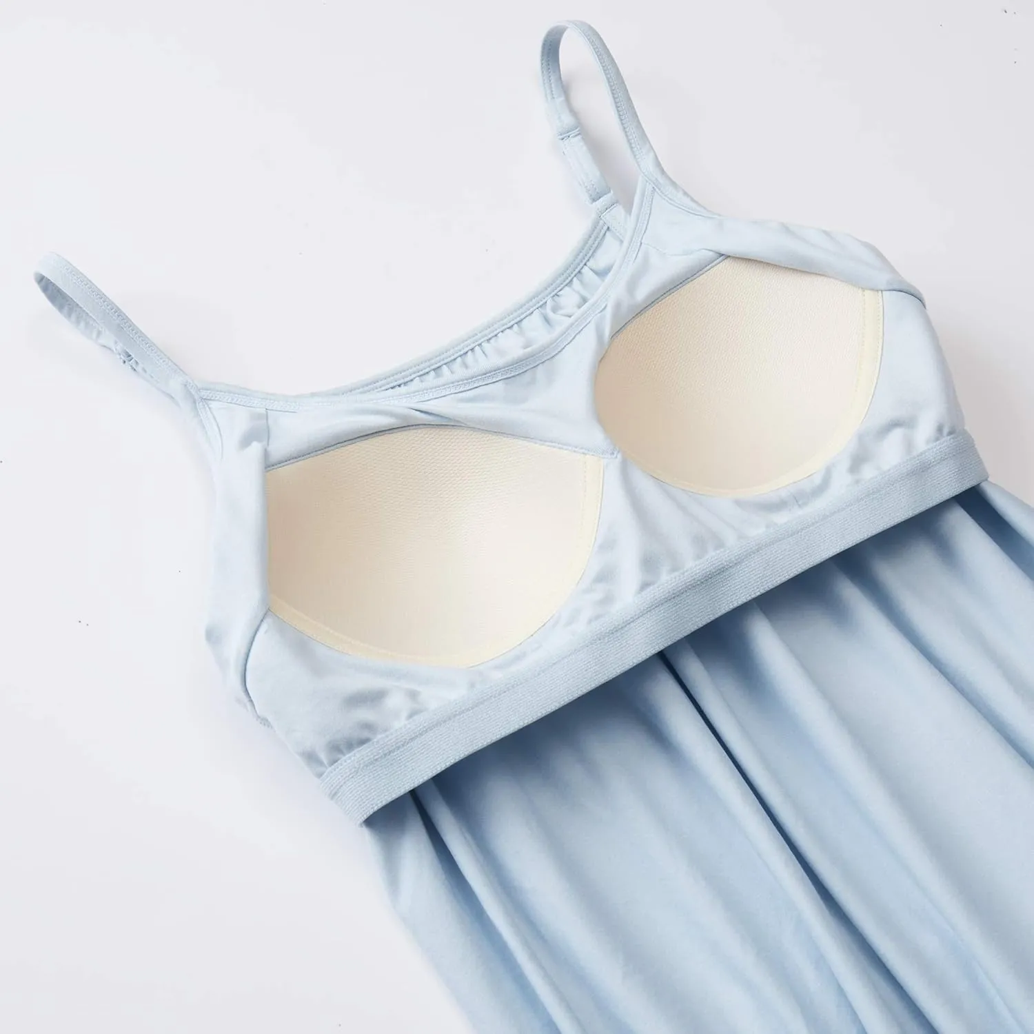32 Degrees Women's Cool Flowy Bra Cami | with Built-in Cups | Relaxed Fit | Adjustable Spaghetti Strap