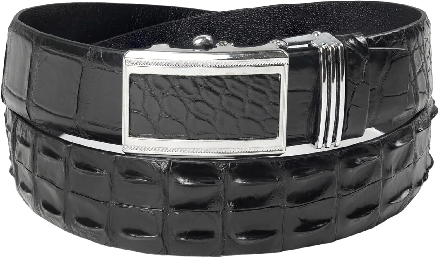 AIIigator Belt Men Leather Straight Belts Handmade Buckle Durable Dress Belt Classic Fashion Gift For Dad Boss Teacher