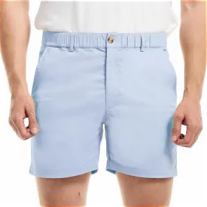 AIMPACT Mens Casual Cotton Shorts Slim Fit Elastic Waist Cargo Shorts 5.5 Inch Inseam with Pockets