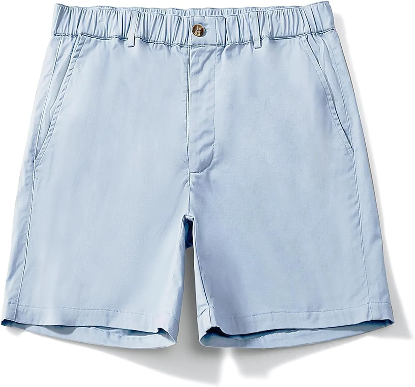 AIMPACT Mens Casual Cotton Shorts Slim Fit Elastic Waist Cargo Shorts 5.5 Inch Inseam with Pockets