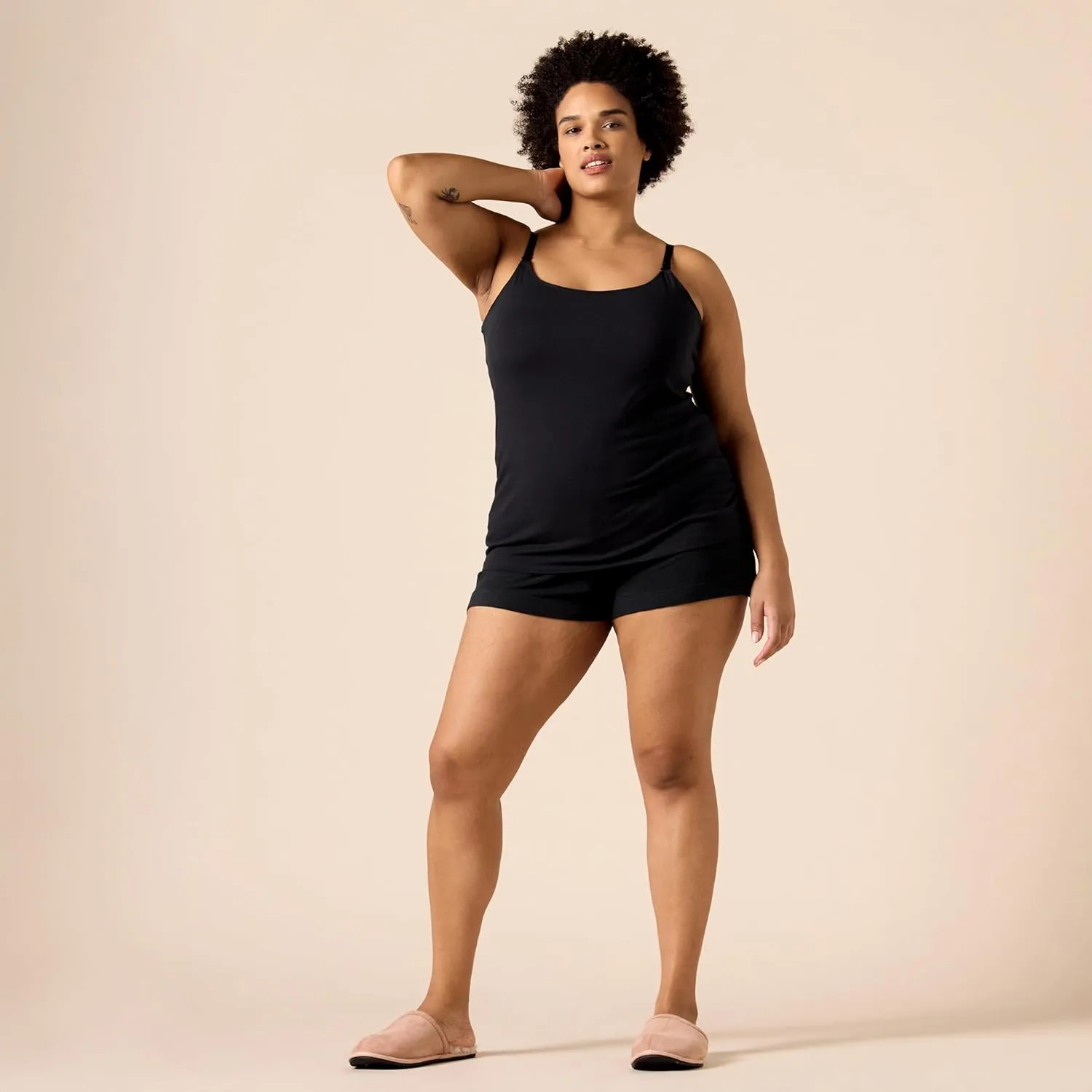 Amazon Essentials Women's Maternity Nursing Friendly Camisole, Pack of 2