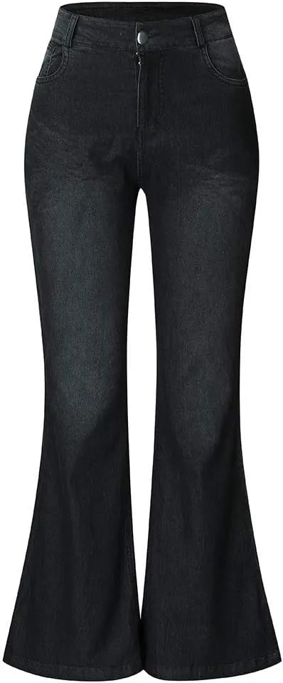 Bell Bottom Jeans for Women High Waisted Flare Jeans with Classic Wide Leg Denim Pants