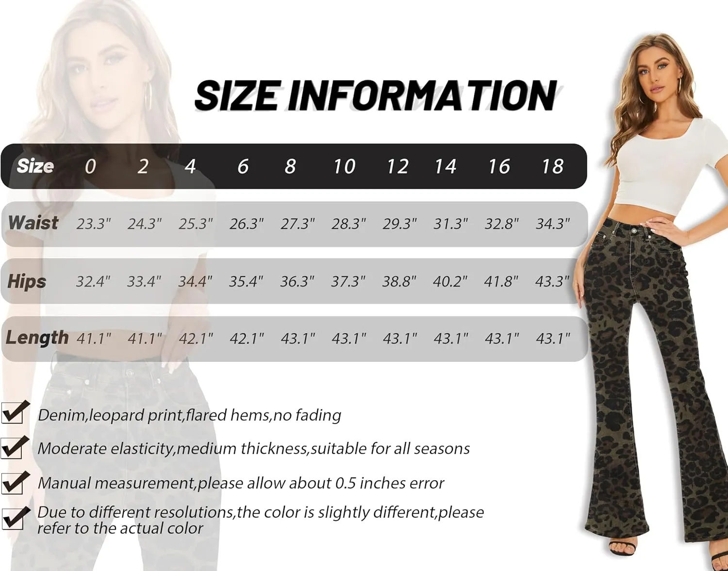 Bell Bottom Jeans for Women High Waisted Stretch American Flag Flare Jeans Denim Bootcut Pants