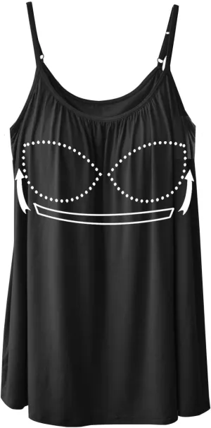 Camisoles for Women with Built in Bra Adjustable Strap Tank Tops Cami Sleeveless Summer Tops for Workout Sleeping Traveling