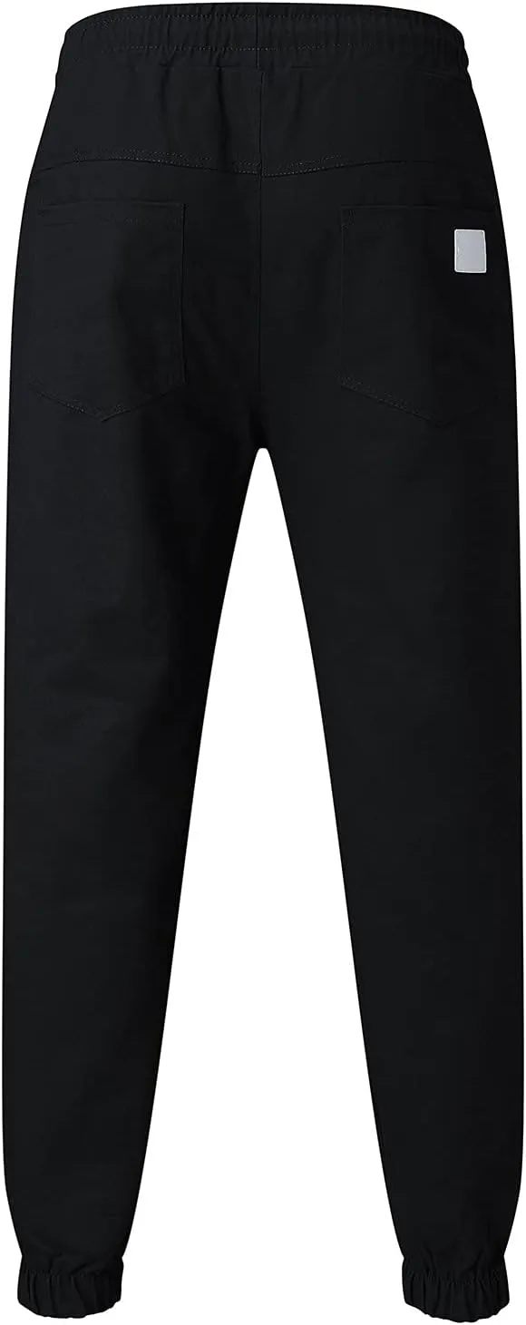 Cargo Pants for Men Big and Tall Pants Streetwear Hip Hop Harem Pants Multi-Pocket Techwear Punk Tactical Track Pants