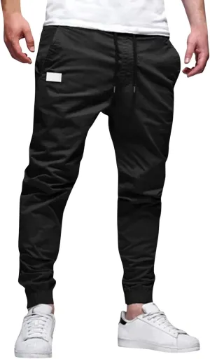 Cargo Pants for Men Big and Tall Pants Streetwear Hip Hop Harem Pants Multi-Pocket Techwear Punk Tactical Track Pants