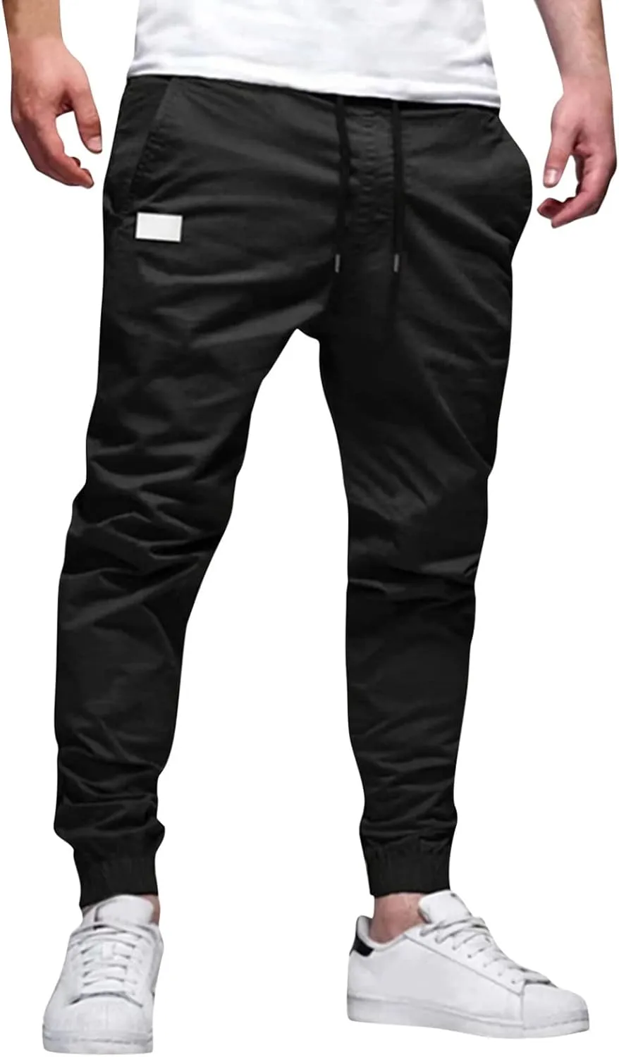 Cargo Pants for Men Big and Tall Pants Streetwear Hip Hop Harem Pants Multi-Pocket Techwear Punk Tactical Track Pants