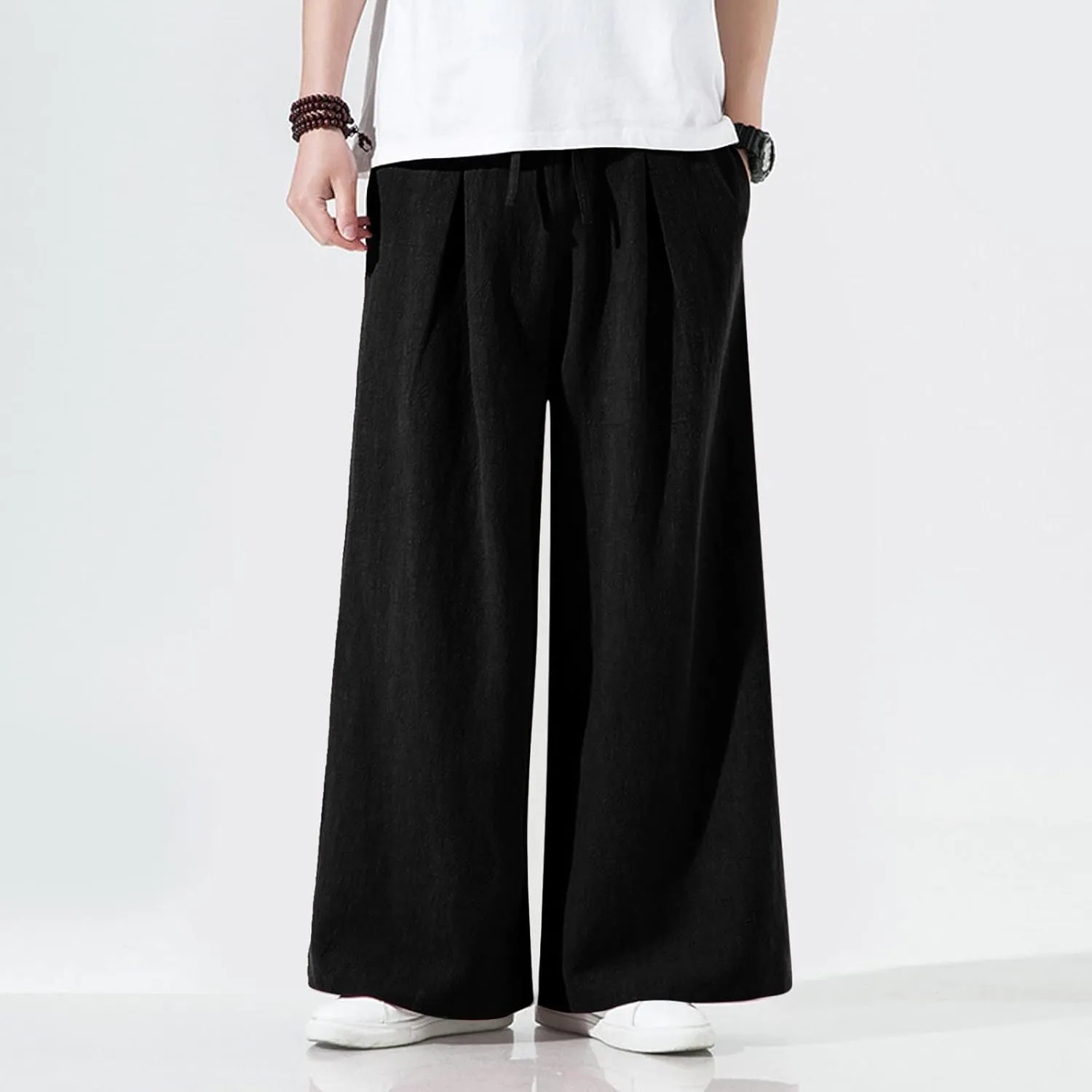 Cargo Pants for Men Relaxed Fit Pants 6 Pocket Full Outdoor Casual Sweatpants Sweatpants for Men Pants Casual Rope