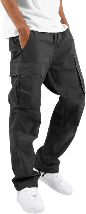 Cargo Pants for Men Relaxed Fit Slim Striped Workout Casual Tapered Sweatpants Men's Pants Casual Cargo Men's Jogger