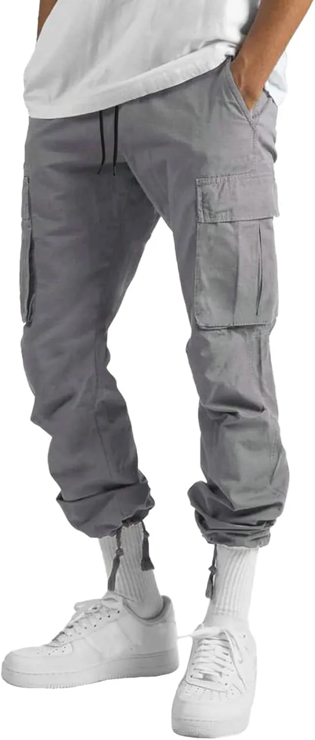Cargo Pants for Men Relaxed Fit Slim Striped Workout Casual Tapered Sweatpants Men's Pants Casual Cargo Men's Jogger