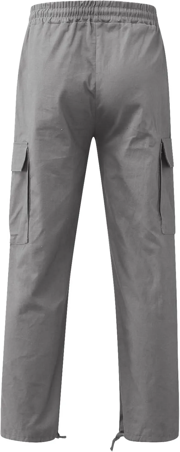 Cargo Pants for Men Relaxed Fit Slim Striped Workout Casual Tapered Sweatpants Men's Pants Casual Cargo Men's Jogger