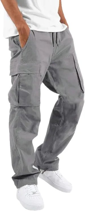 Cargo Pants for Men Relaxed Fit Slim Striped Workout Casual Tapered Sweatpants Men's Pants Casual Cargo Men's Jogger