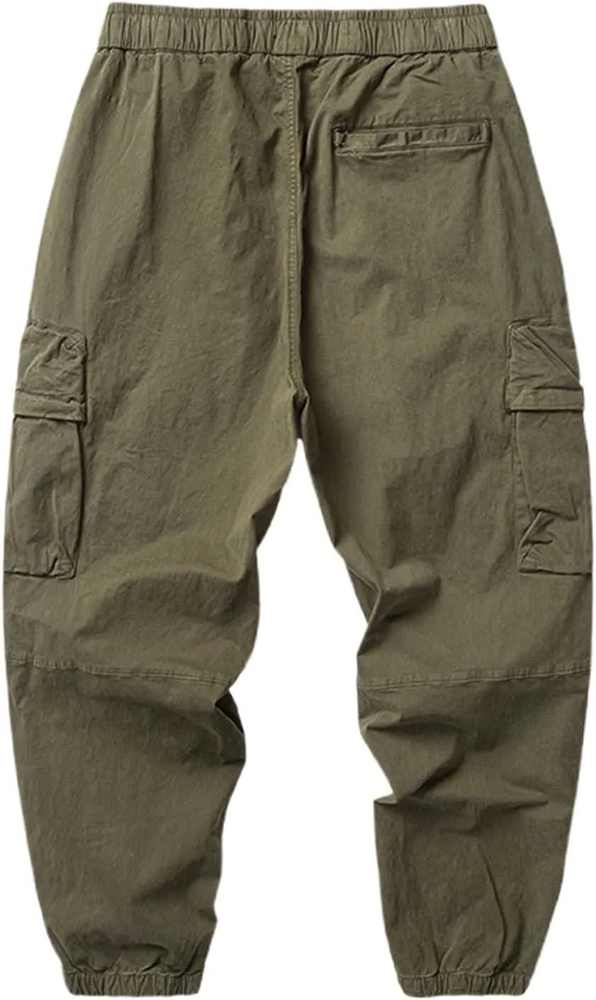 Cargo Sweatpants for Men Baggy Gym Jogger Smarty Outfits Elastic Waist Bike Wide Leg Football Casual Motorcycle Cargo