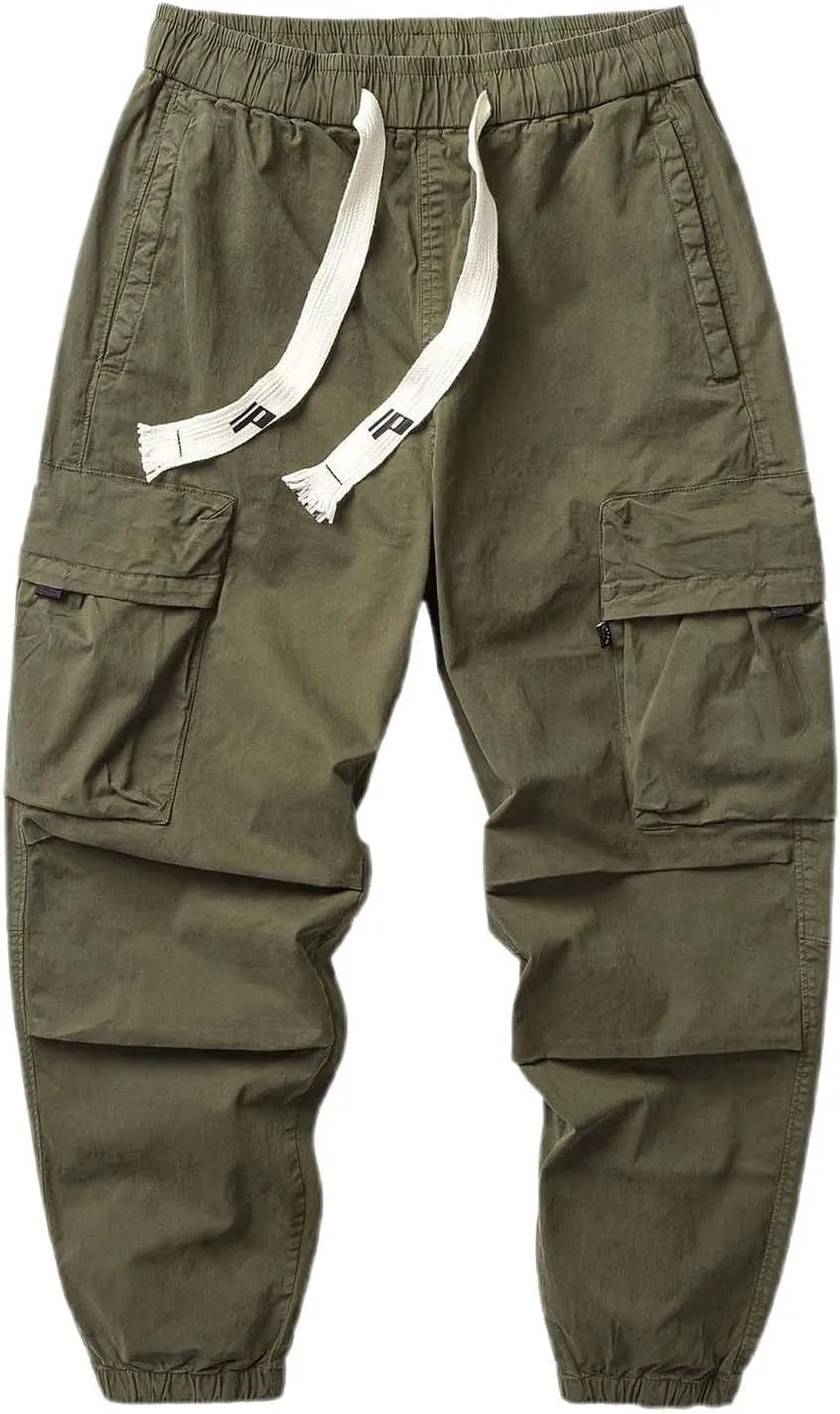 Cargo Sweatpants for Men Baggy Gym Jogger Smarty Outfits Elastic Waist Bike Wide Leg Football Casual Motorcycle Cargo