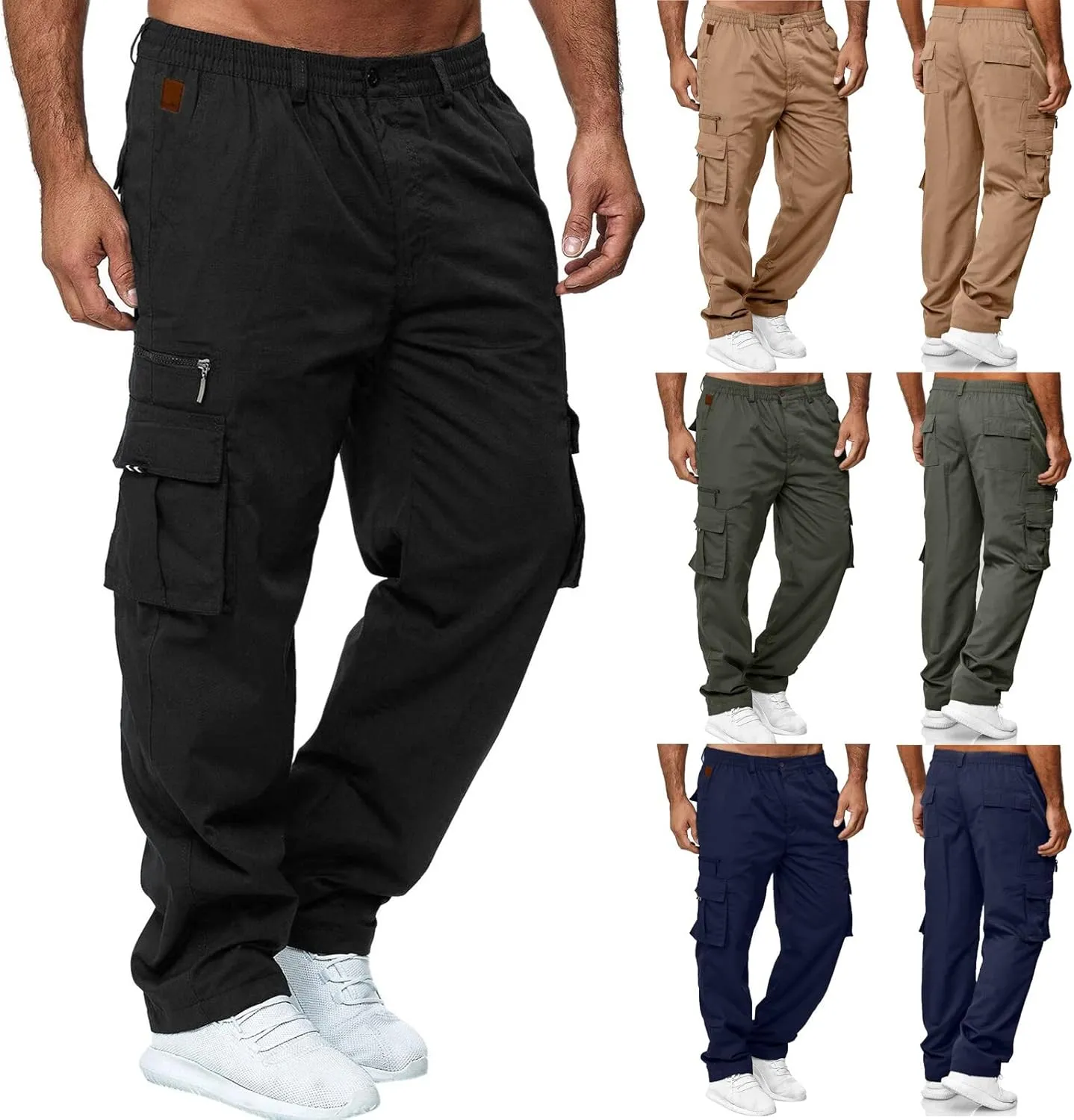 Cargo Sweatpants for Men Mens Lounge Pants Pants Sports Casual Jogging Trousers Lightweight Hiking Work Pants Outdoor
