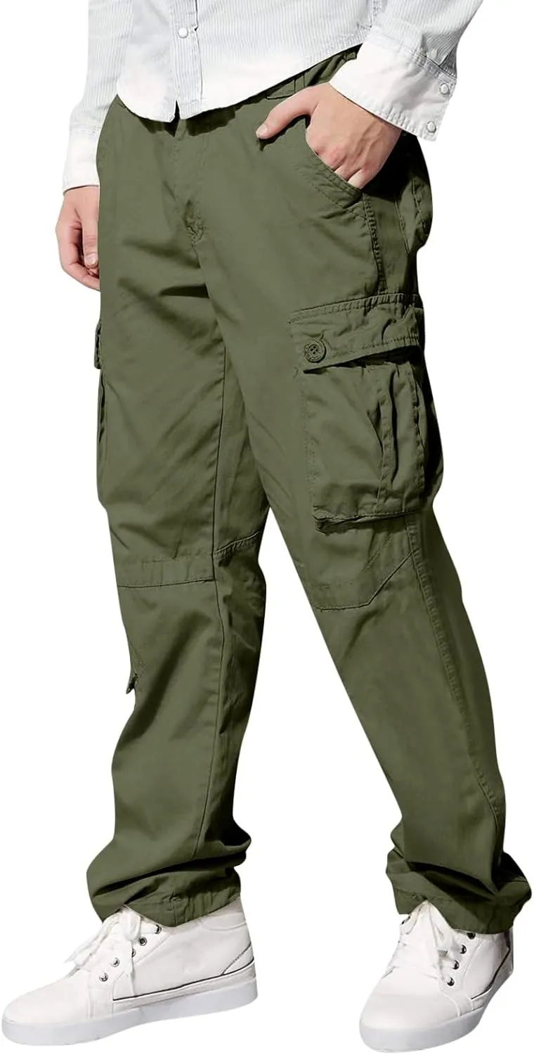 Cargo Sweatpants for Men Mens Lounge Pants Pants Work Pants Loose Fit Lightweight Workwear Casual Cargo Pull On Pants