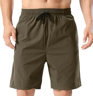 CRNTCEM Quick Dry Gym Shorts for Men Wide Leg Running Athletic Shorts Workout Gym Tennis Active Sports Basketball Shorts
