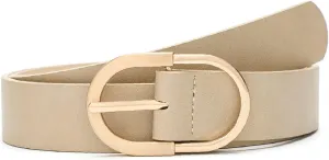 Earnda Womens Belts for Jeans Faux Leather Strap
