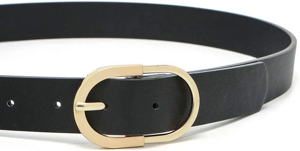 Earnda Womens Belts for Jeans Faux Leather Strap