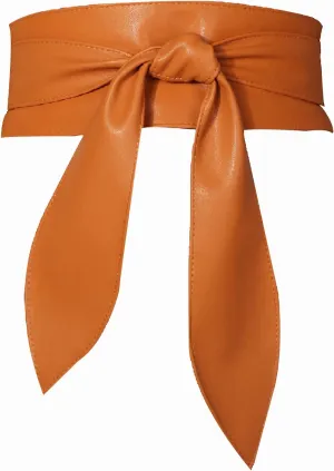 Earnda Womens Fashion Obi Belt Wrap Wide Cinch for Dress Solid Color Belts