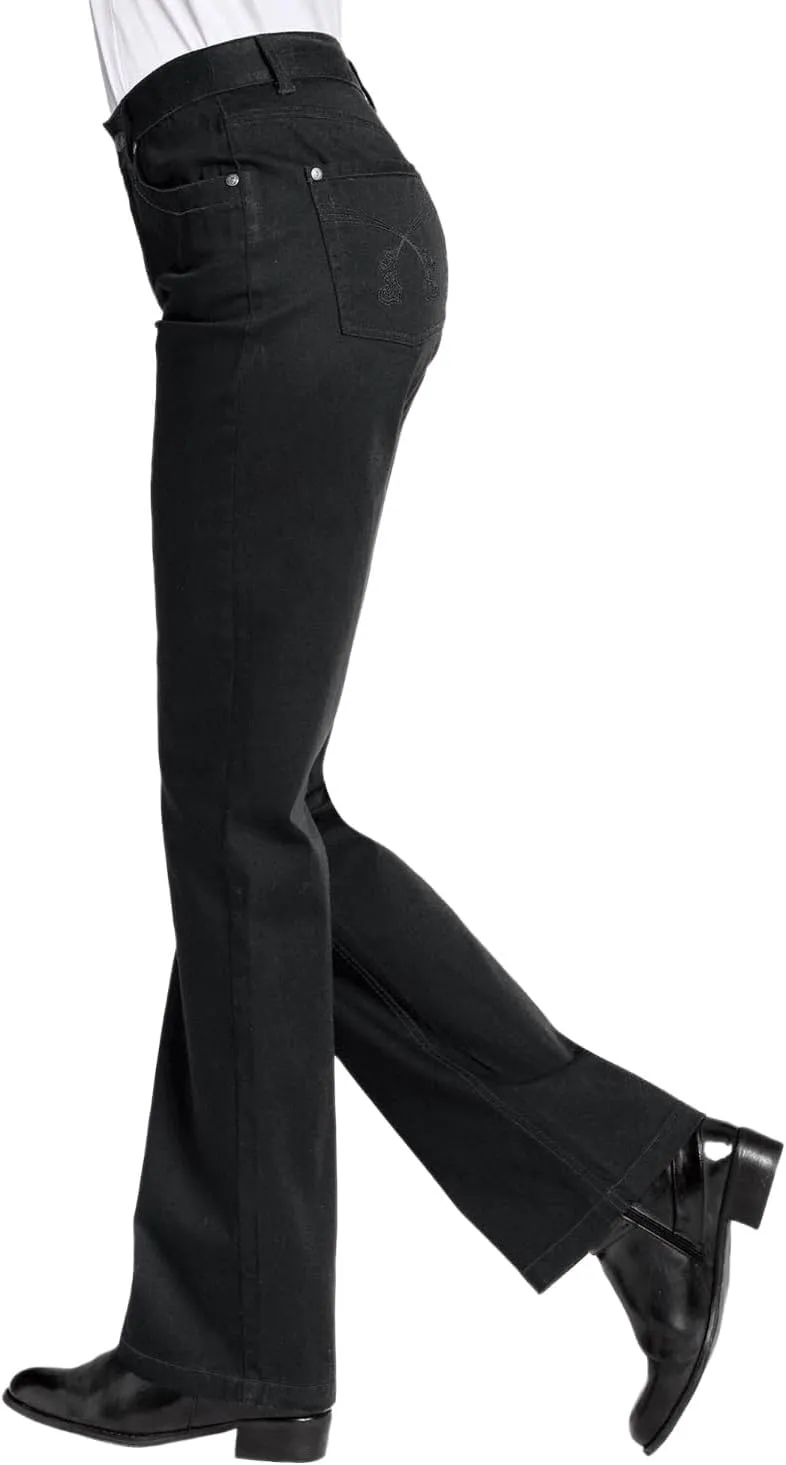 ellos Women's Plus Size Bootcut 5-Pocket Jeans