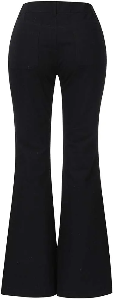 Flare Jeans for Women Bootcut Bell Bottom High Waisted Jeans Stretchy Slimming Retro Skinny Baggy Distressed Jeans
