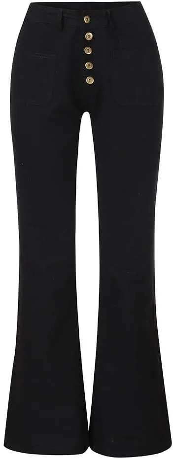 Flare Jeans for Women Bootcut Bell Bottom High Waisted Jeans Stretchy Slimming Retro Skinny Baggy Distressed Jeans