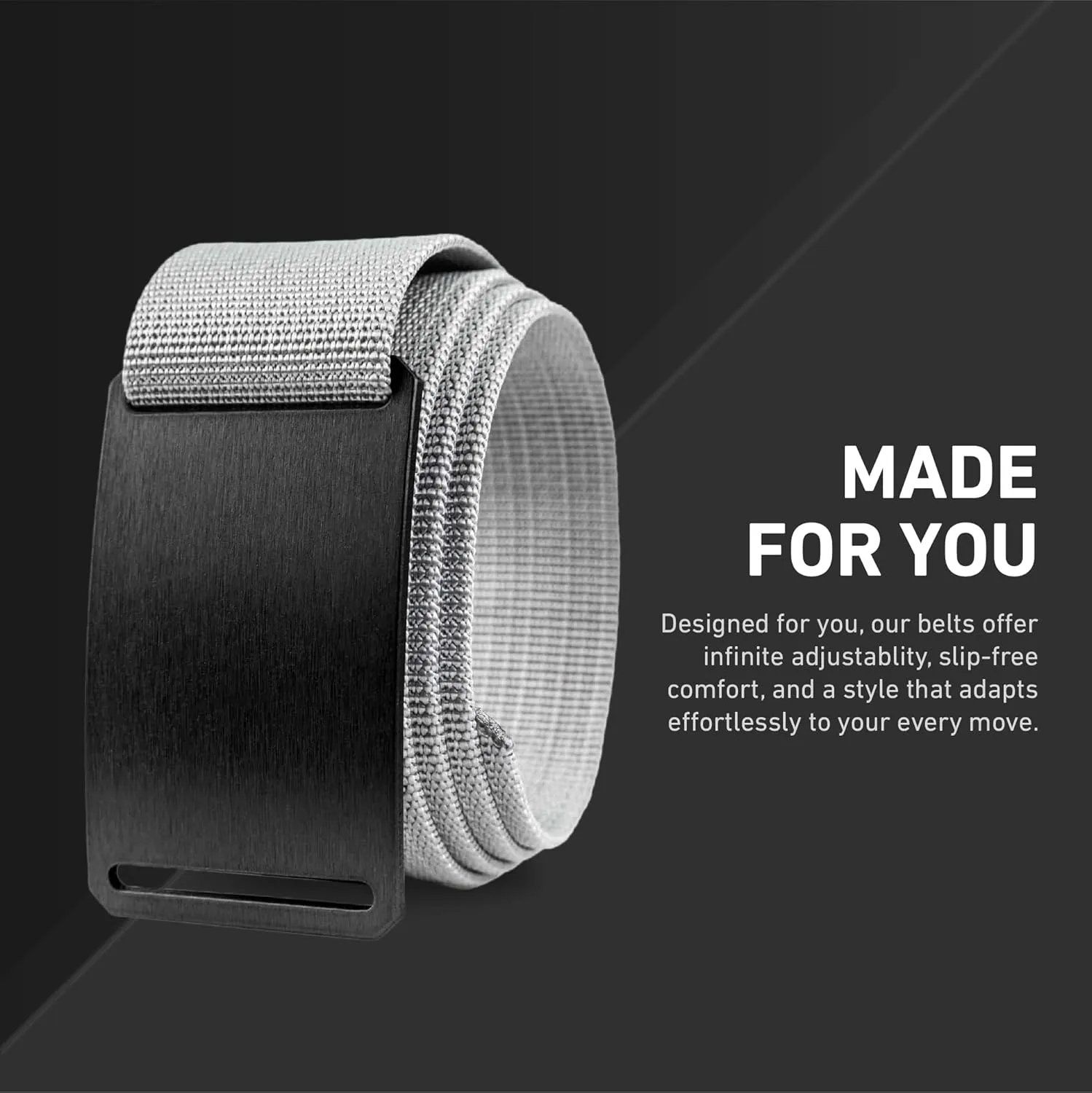 GRIP6 Ninja Belt: Durable Belts for Men & Women, Versatile Nylon Tactical Belt for Work, Golf, Casual & Outdoor Use