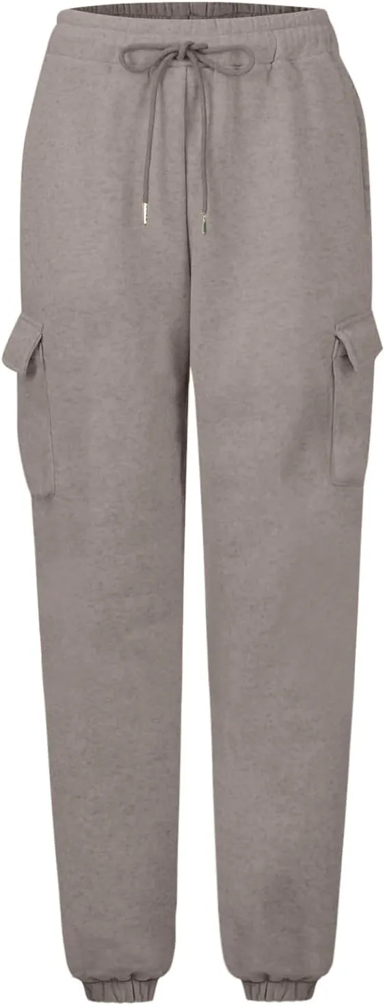 Hands Jogger for Women Comfortable Relaxed Fit Sweatpant Running Hiking Jogger High Waisted Trousers Pant Pockets