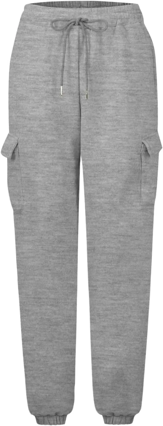 Hands Jogger for Women Comfortable Relaxed Fit Sweatpant Running Hiking Jogger High Waisted Trousers Pant Pockets