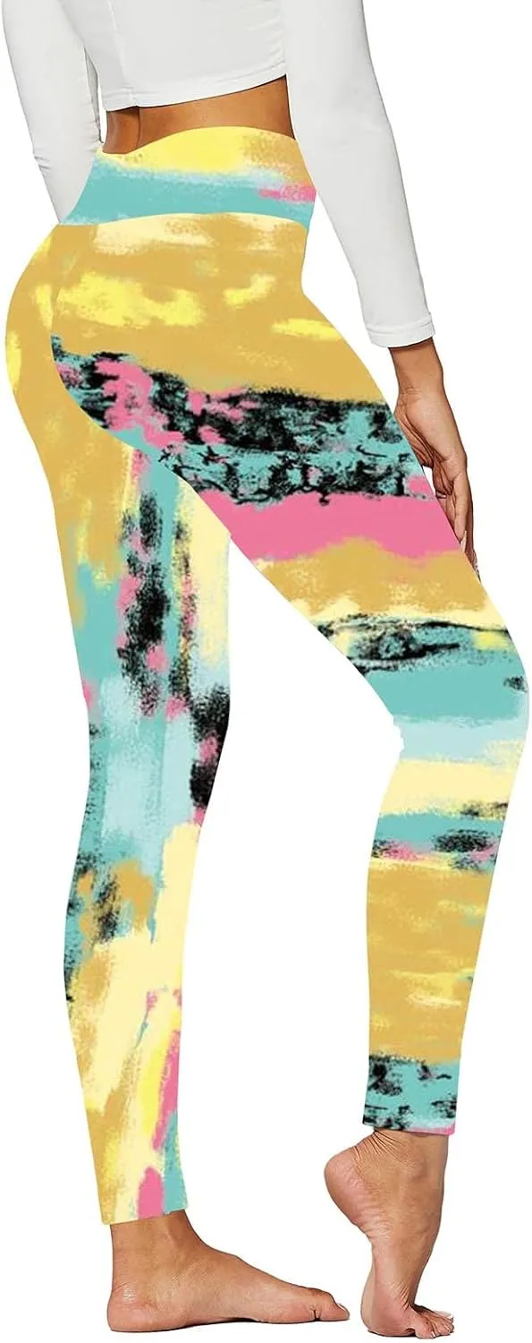 High Waisted Leggings for Women Tummy Control Seamless Compression Plus Size Yoga Pants Scrunch Butt Leggings
