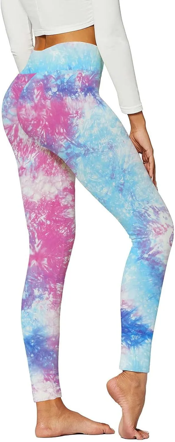 High Waisted Leggings for Women Tummy Control Seamless Compression Plus Size Yoga Pants Scrunch Butt Leggings