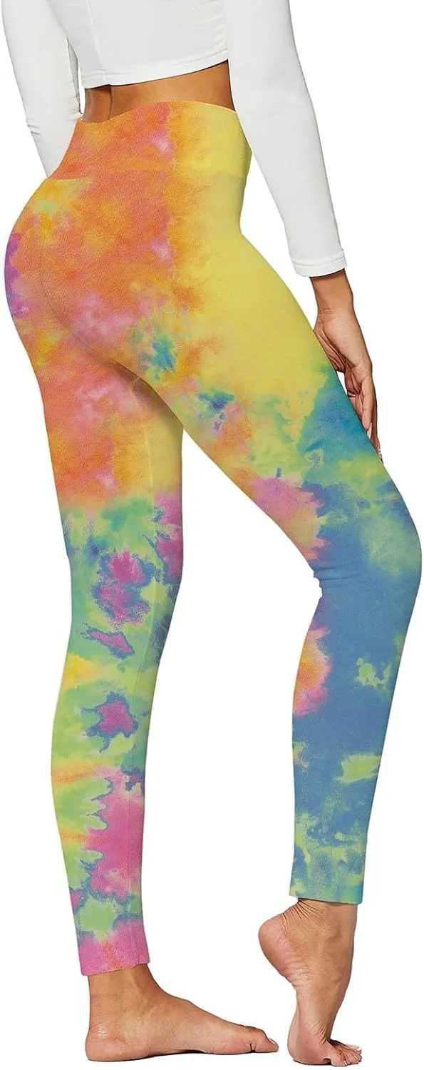High Waisted Leggings for Women Tummy Control Seamless Compression Plus Size Yoga Pants Scrunch Butt Leggings