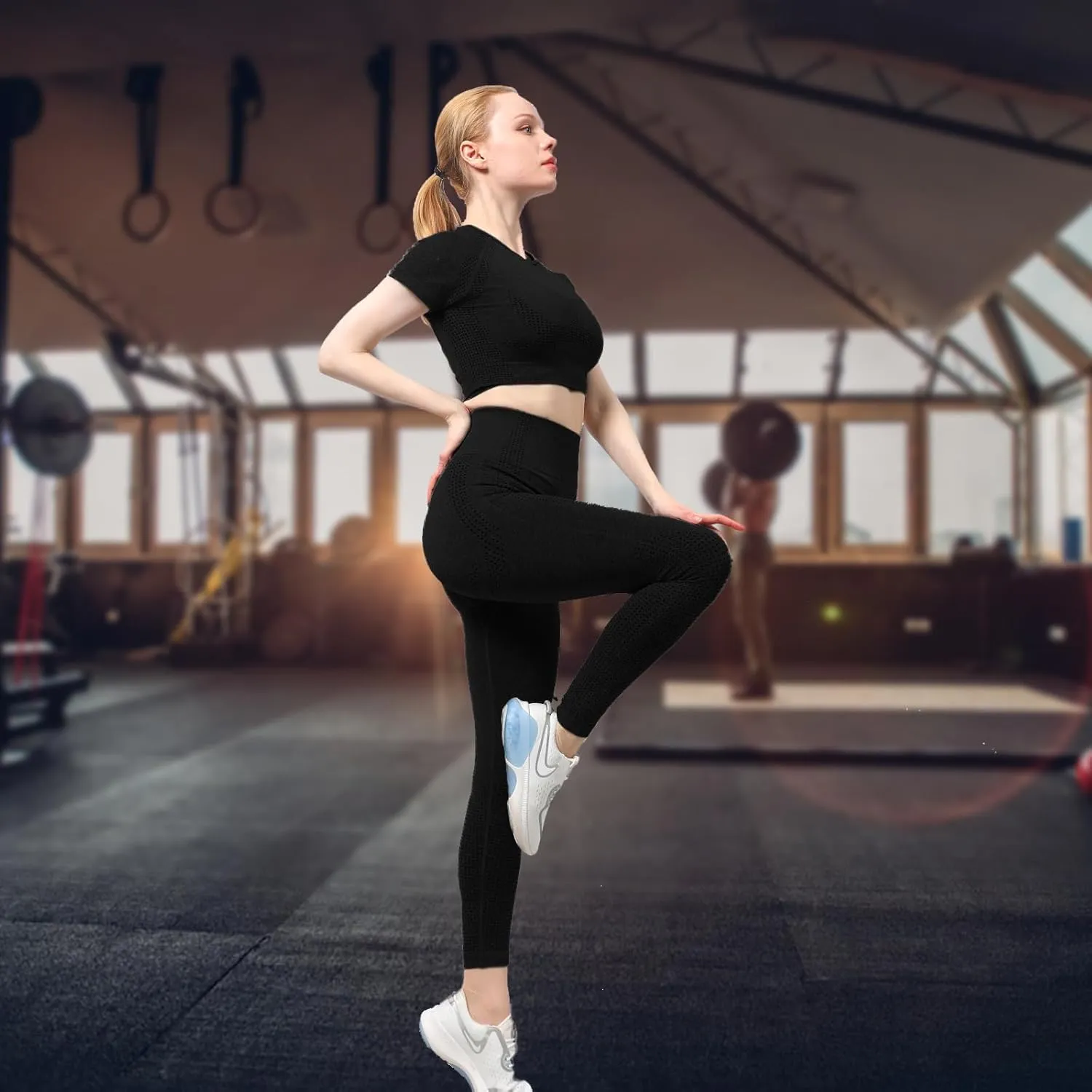 High Waisted Leggings for Women Workout Yoga Leggings Tummy Control Pants Workout Yoga Pants for Gym