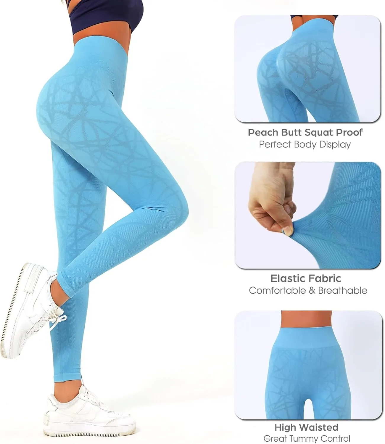 High Waisted Leggings for Women Workout Yoga Leggings Tummy Control Pants Workout Yoga Pants for Gym