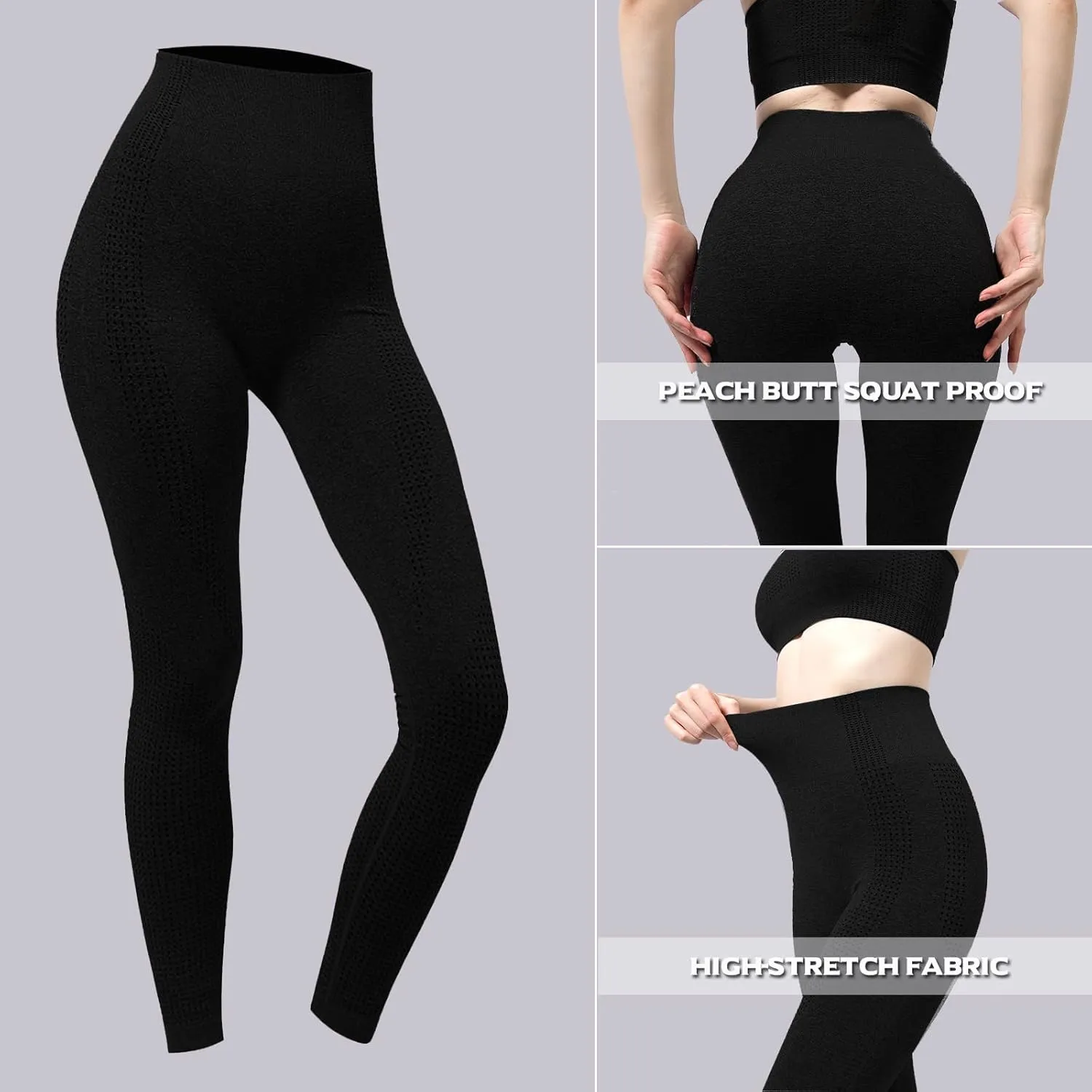 High Waisted Leggings for Women Workout Yoga Leggings Tummy Control Pants Workout Yoga Pants for Gym