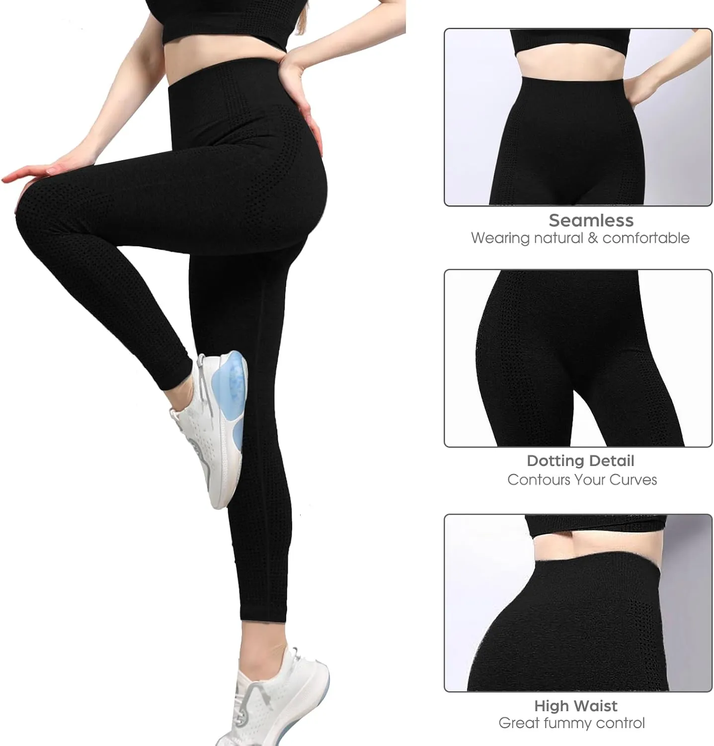 High Waisted Leggings for Women Workout Yoga Leggings Tummy Control Pants Workout Yoga Pants for Gym