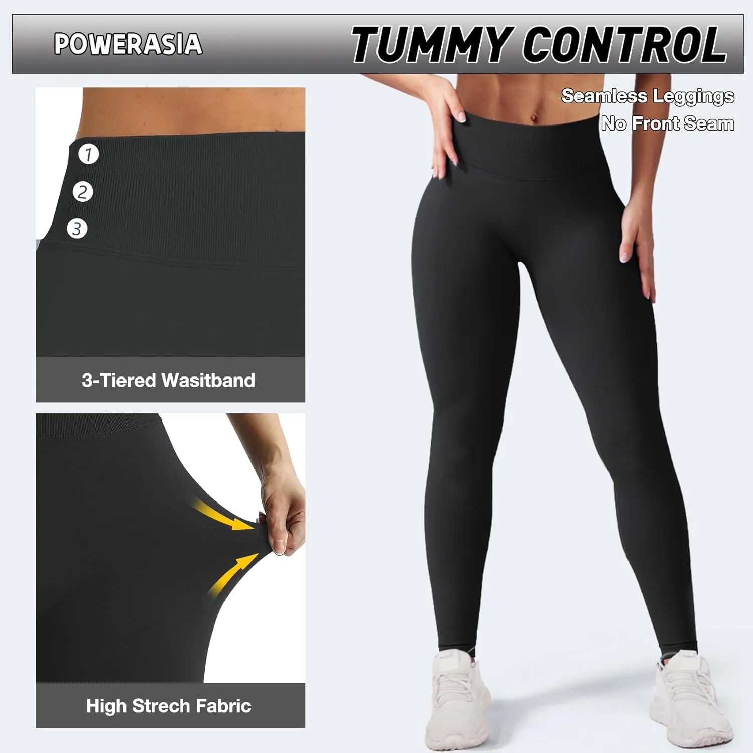 Impact Hidden Scrunch Butt Leggings for Women Mid Low Waist Gym Workout Legging Tummy Control Booty Lifting Yoga Pants