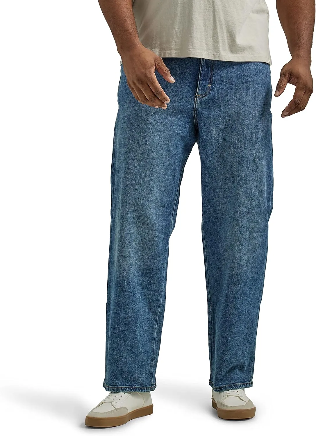 Lee Men's Big & Tall Custom Fit Loose Straight Leg Jean