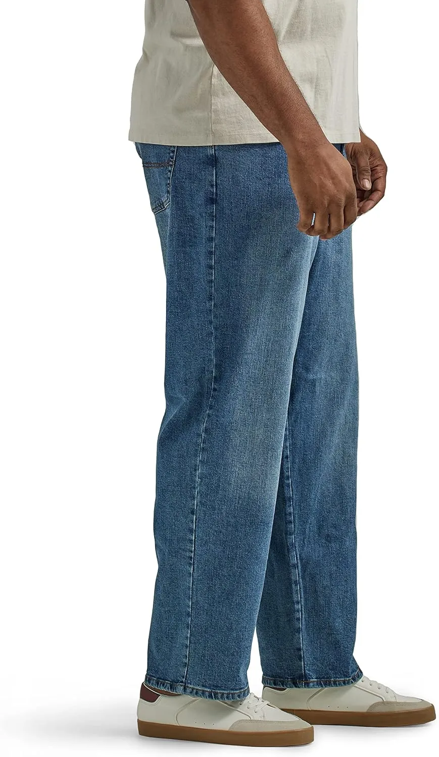 Lee Men's Big & Tall Custom Fit Loose Straight Leg Jean