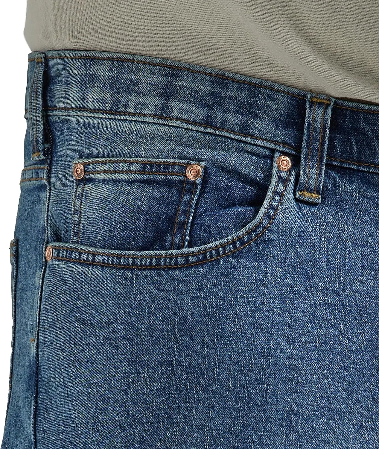 Lee Men's Big & Tall Custom Fit Loose Straight Leg Jean