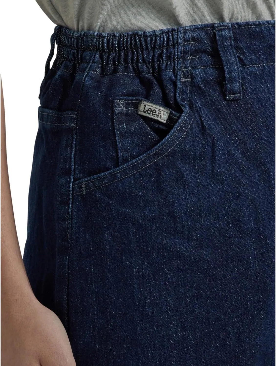 Lee Women's Relaxed Fit Side Elastic Tapered Leg Jean