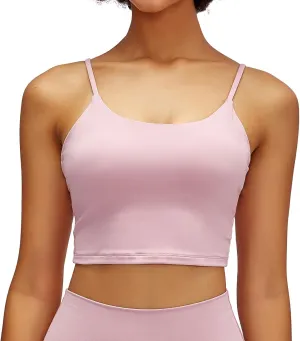 Lemedy Women Padded Sports Bra Fitness Workout Running Shirts Yoga Tank Top