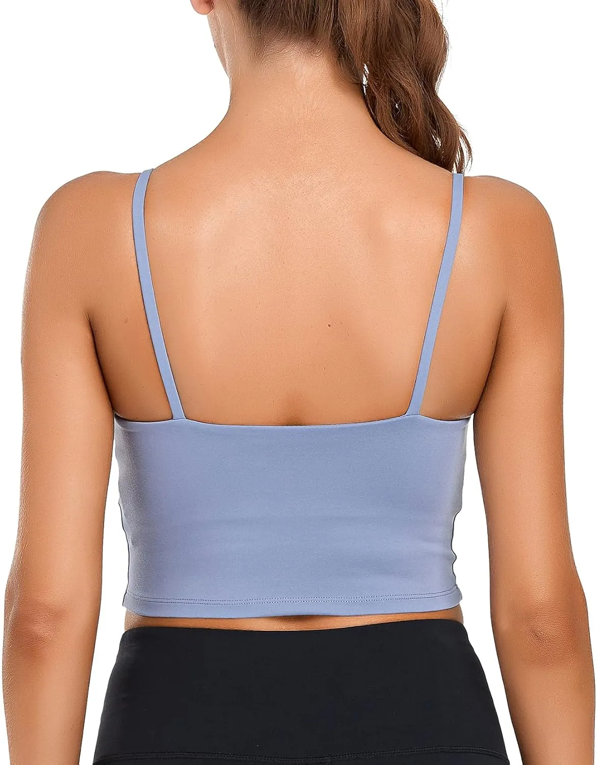Lemedy Women Padded Sports Bra Fitness Workout Running Shirts Yoga Tank Top