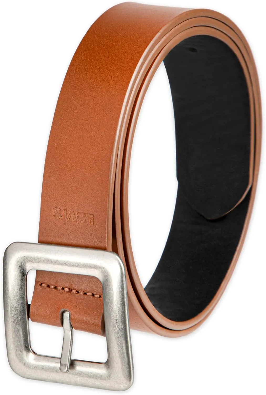 Levi's Women's Two-in-one Reversible Square Statement Buckle Casual Belt