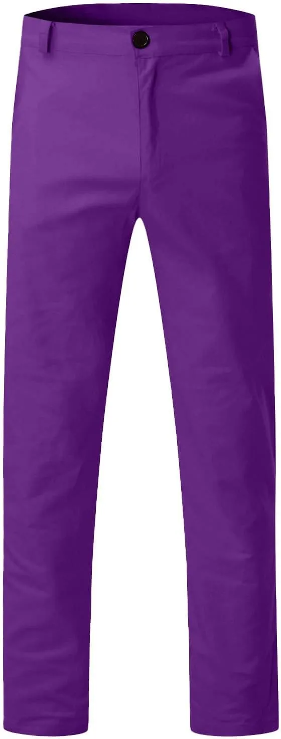 Men Joggers Pants Twill Straight Fit Canvas Work Pant Elastic Waist Drawstring Flex Tapered Pant with Multi Pockets