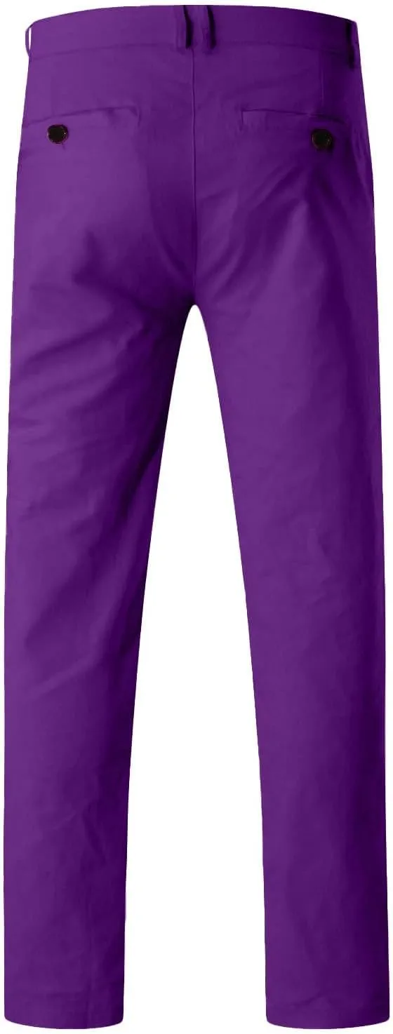Men Joggers Pants Twill Straight Fit Canvas Work Pant Elastic Waist Drawstring Flex Tapered Pant with Multi Pockets