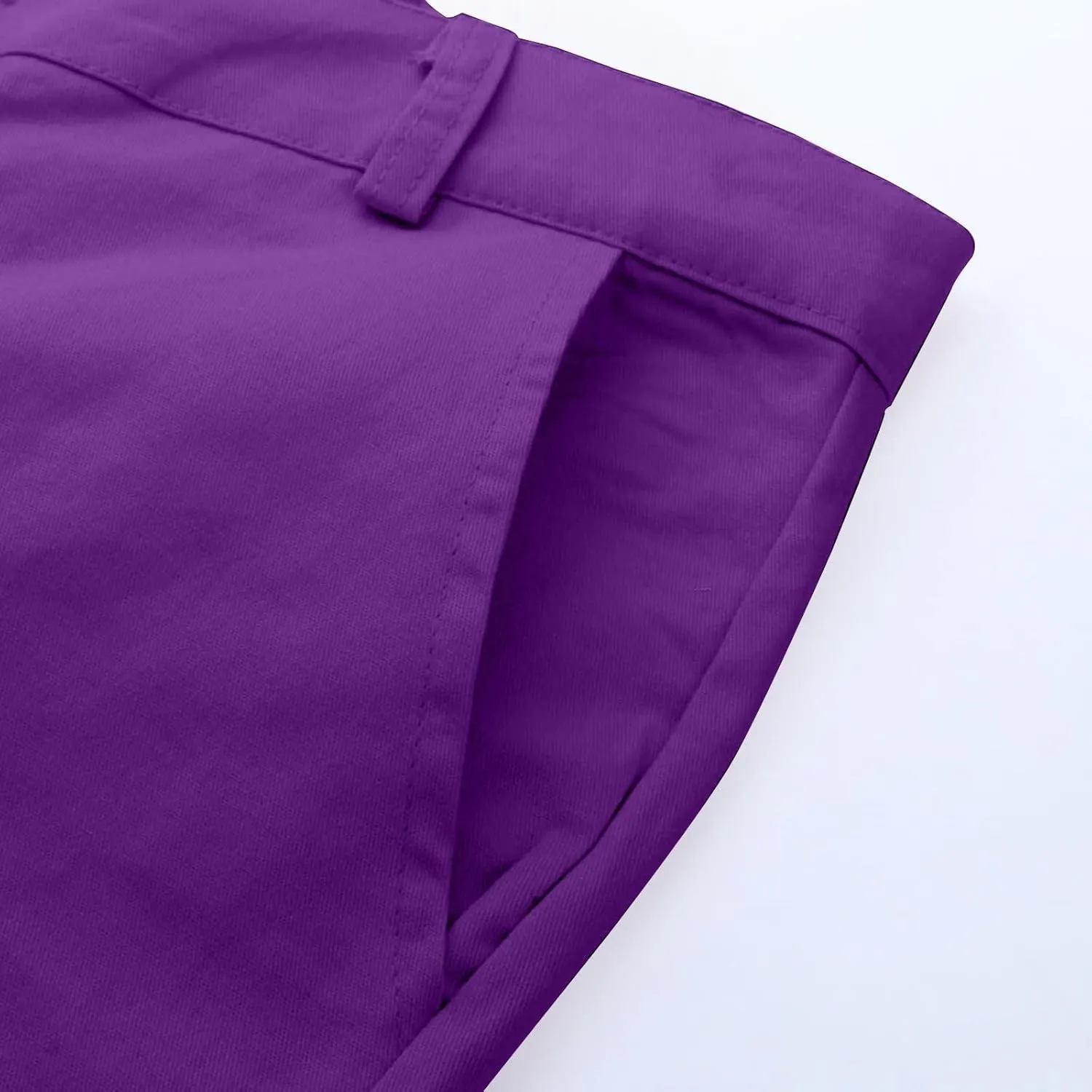 Men Joggers Pants Twill Straight Fit Canvas Work Pant Elastic Waist Drawstring Flex Tapered Pant with Multi Pockets