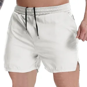 Men's Lightweight Athletic Shorts Quick Dry Gym Workout Shorts Elastic Waistband Basketball Running Shorts Pockets