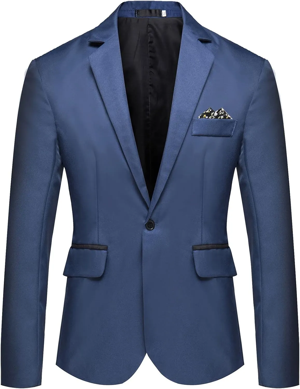 Men's One Button Sport Coat Classic Stretch Blazer Suit Jacket Slim Fit Lightweight Jacket Tailored Blazer Sport Coat